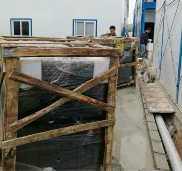 中國建筑工地空氣能熱水工程