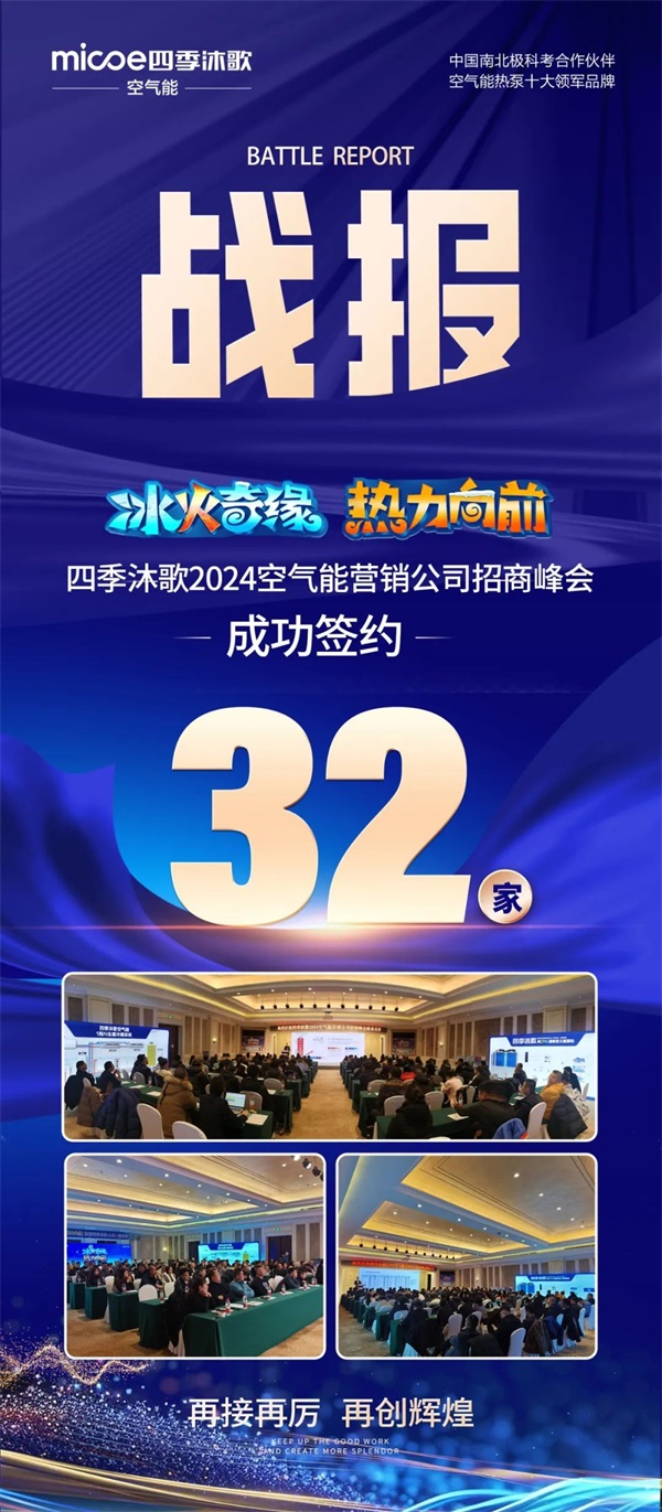 冰火奇緣 熱力向前 | 四季沐歌2024空氣能營銷公司招商峰會在哈爾濱成功召開