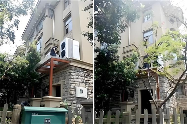 別墅空氣能供暖熱泵，兼具環保與舒適，打造舒適體驗